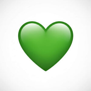 co oznacza zielone serce 💚