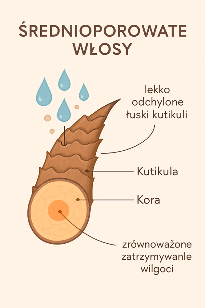 Anatomia włosa średnioporowatego